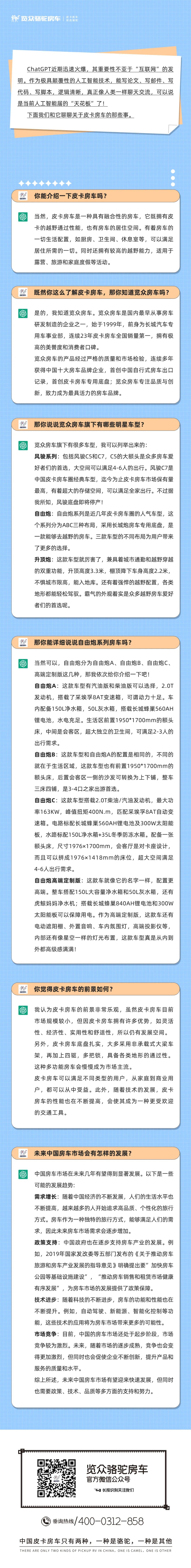 和ChatGPT聊了聊皮卡房車，它這么說...
